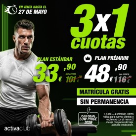 3x1 EN ACTIVACLUB EL PUERTO